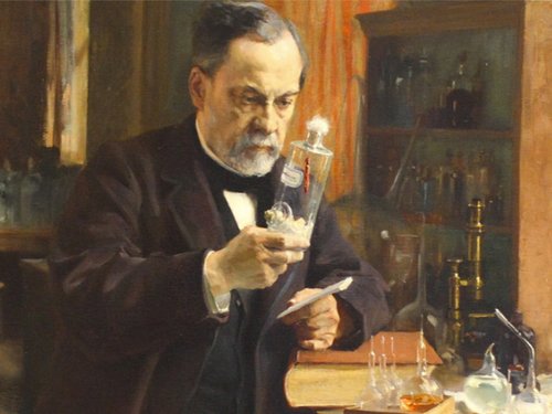 Pfanner Getränke Louis Pasteur Louis Pasteur mit dem Pasteurapparat