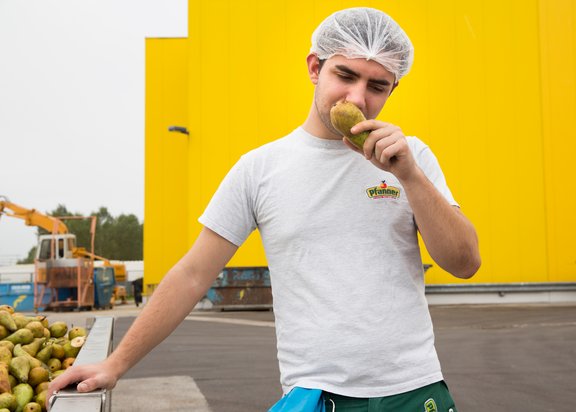 Pfanner Getränke Ausbildung Brau- und Getränketechnik Ein Brau- und Getränketechniker bei der Arbeit