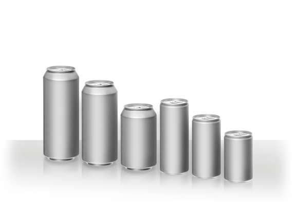 Pfanner Getränke Dosensortiment Abbildung des Dosensortiments zur Lohnabfüllung