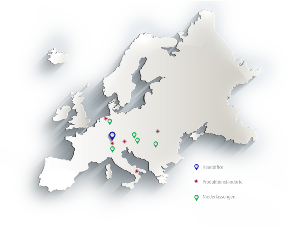 Standorte von Pfanner in ganz Europa Standorte der Hermann Pfanner Getränke GmbH