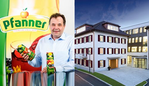 Pfanner Getränke Unternehmen Peter Pfanner und Firmensitz in Lauterach