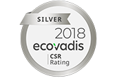 ecovadis CSR Rating silver 2018 ecovadis Auszeichnung in Silber für die Produktionsstätten Lauterach und Enns